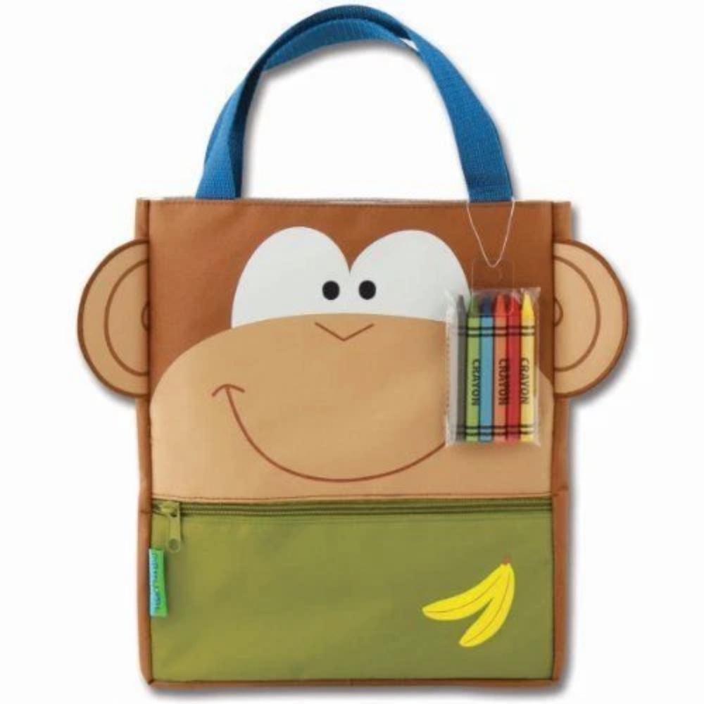 Stephen Joseph Monkey Art Tote Bag